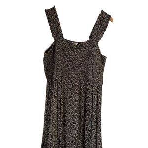 American Eagle Outfitters Black Floral Knit Dress